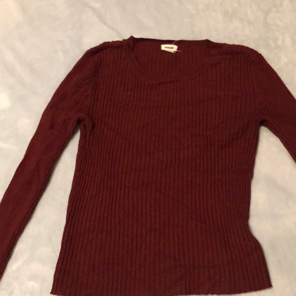 (xs) red long sleeve from garage - Picture 1 of 2